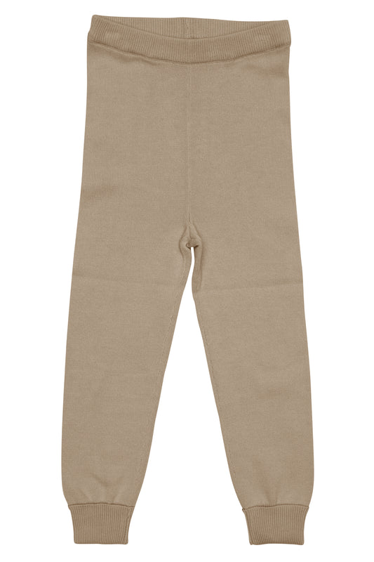 Light knitted Leggings- Taupe
