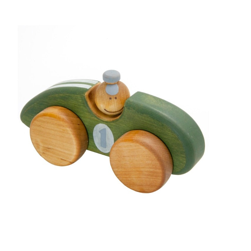 Houten Raceauto groen