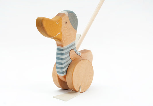 Houten Duwspeelgoed Eend