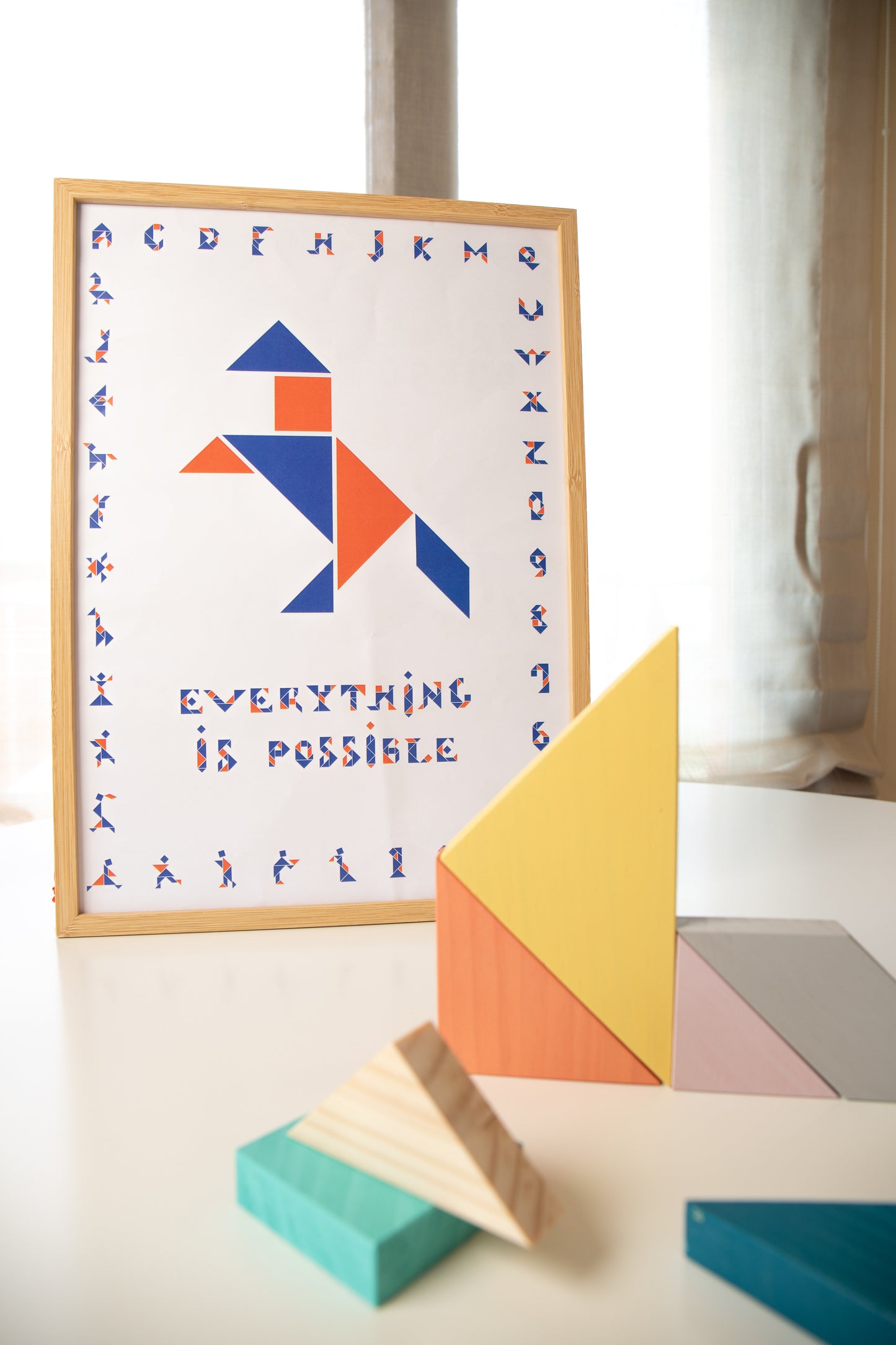 Houten Tangram Puzzel