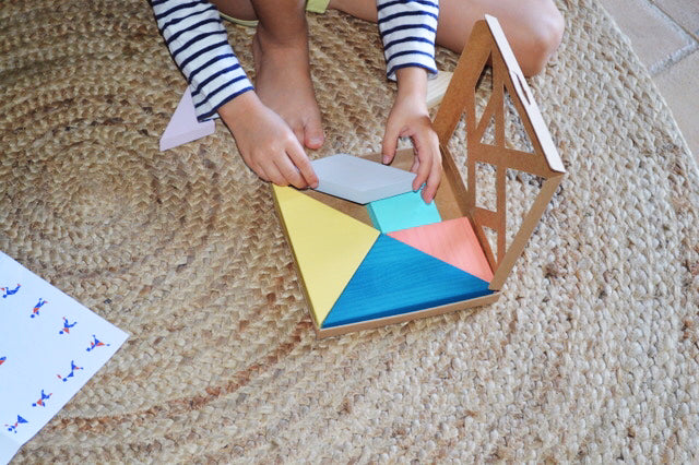 Houten Tangram Puzzel