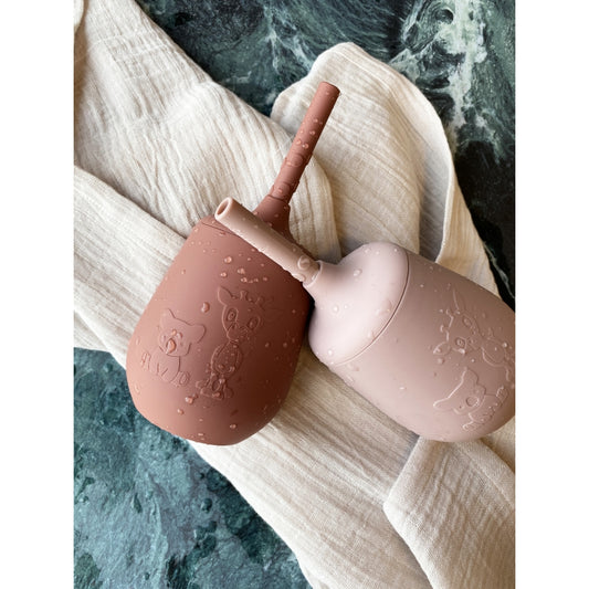 Siliconen drinkbeker met rietje