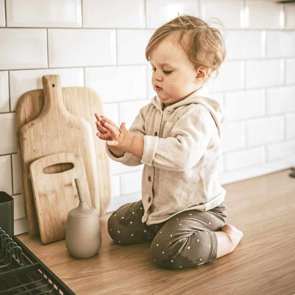 Siliconen drinkbeker met rietje