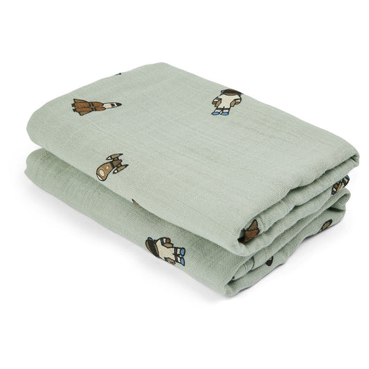 Bao hydrofiele doek met print - 2 pack