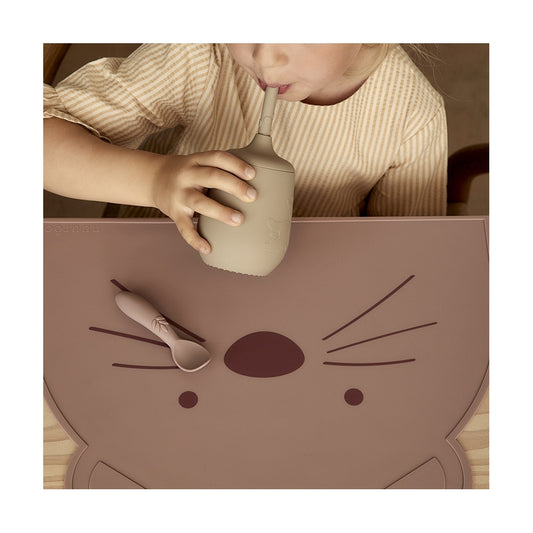 Siliconen drinkbeker met rietje