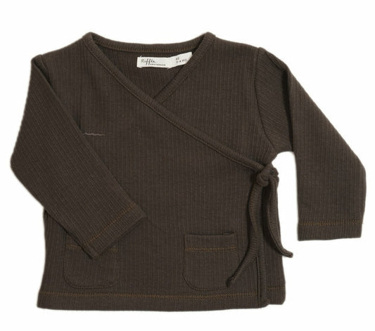 Cardigan Rib Dark Brown