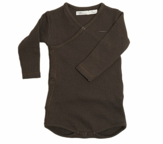 Romper Lee Rib Dark Brown