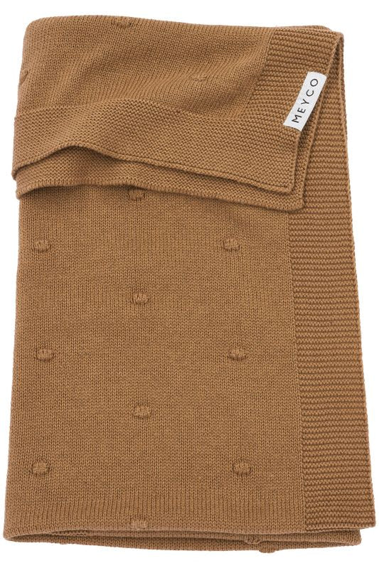 Wiegdeken Mini Knots - Toffee - 75X100cm