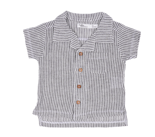 Blouse Stripe Raisin