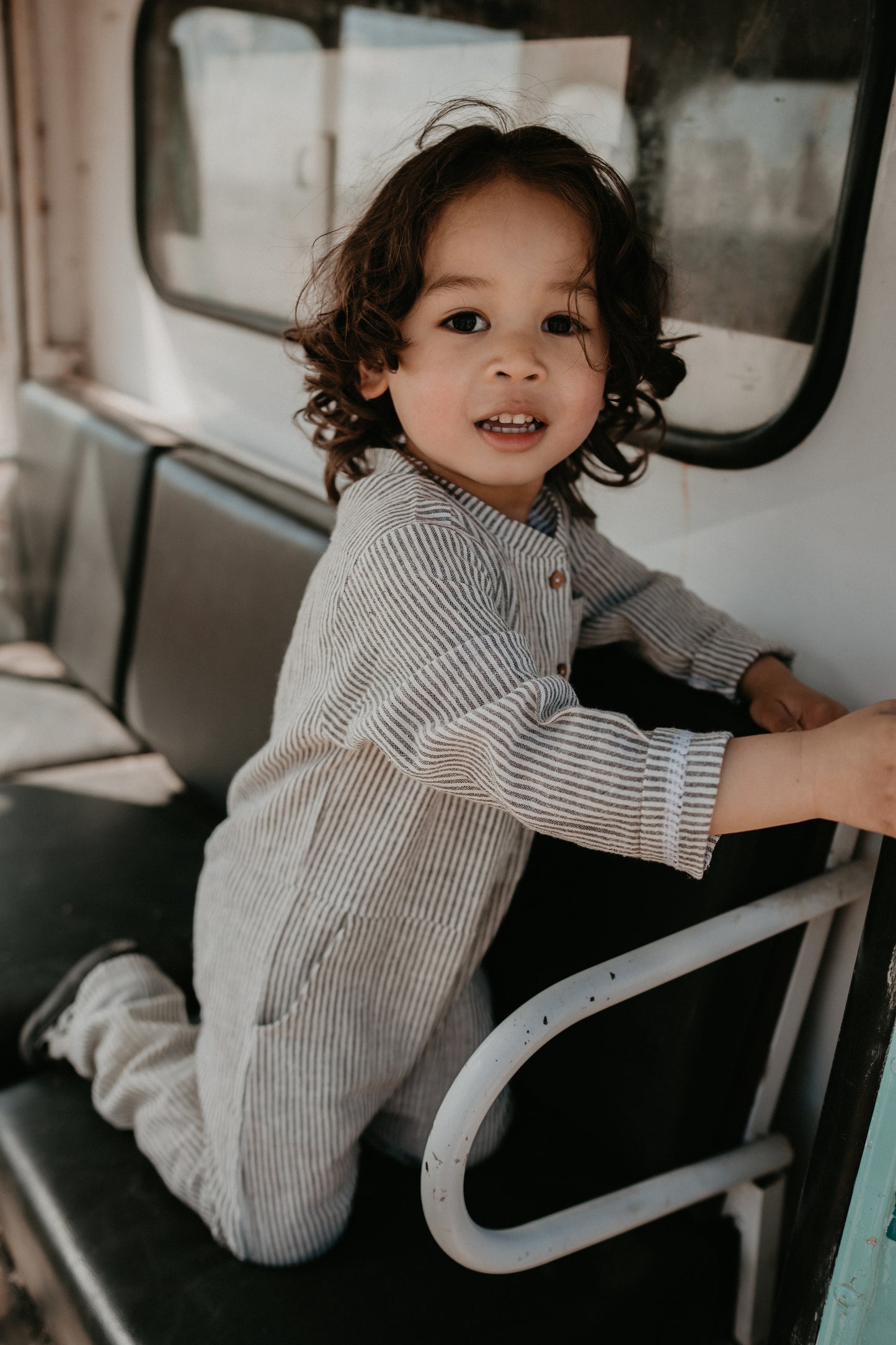 Suit Sara Stripe Raisin