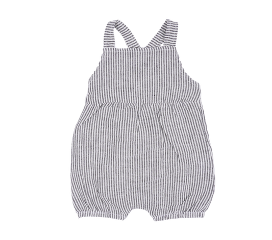 Suit with straps Stripe Raisin