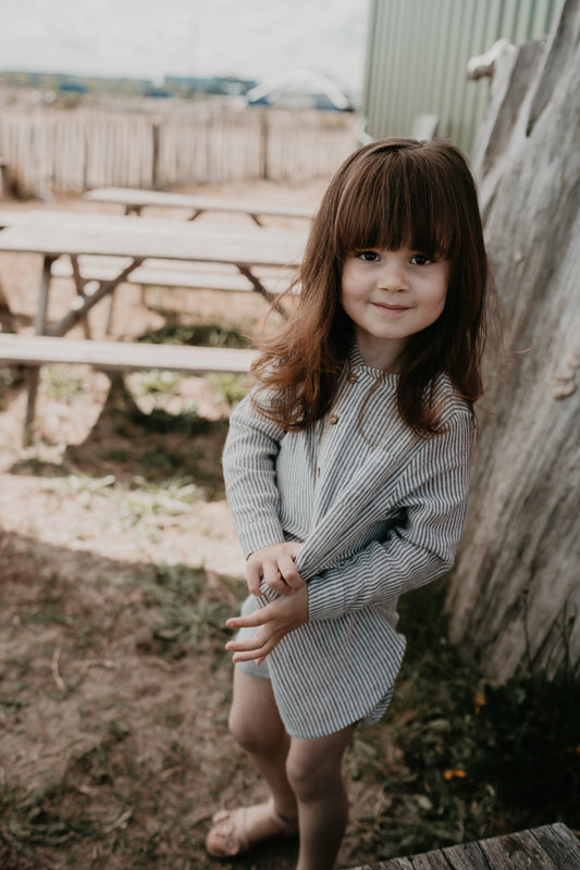 Jurkje Alice Stripe Raisin