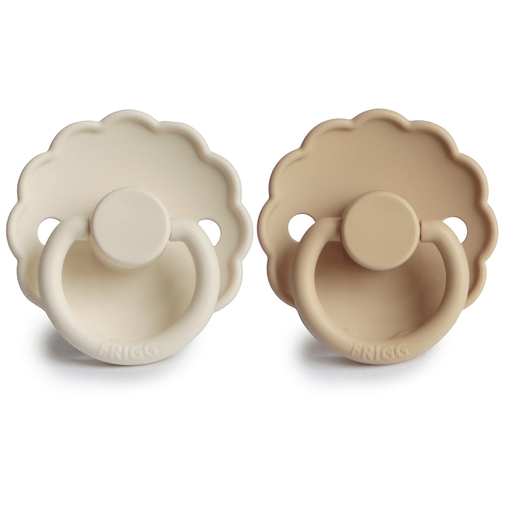 Fopspeen DAISY - 2-PACK - CREAM/CROISSANT