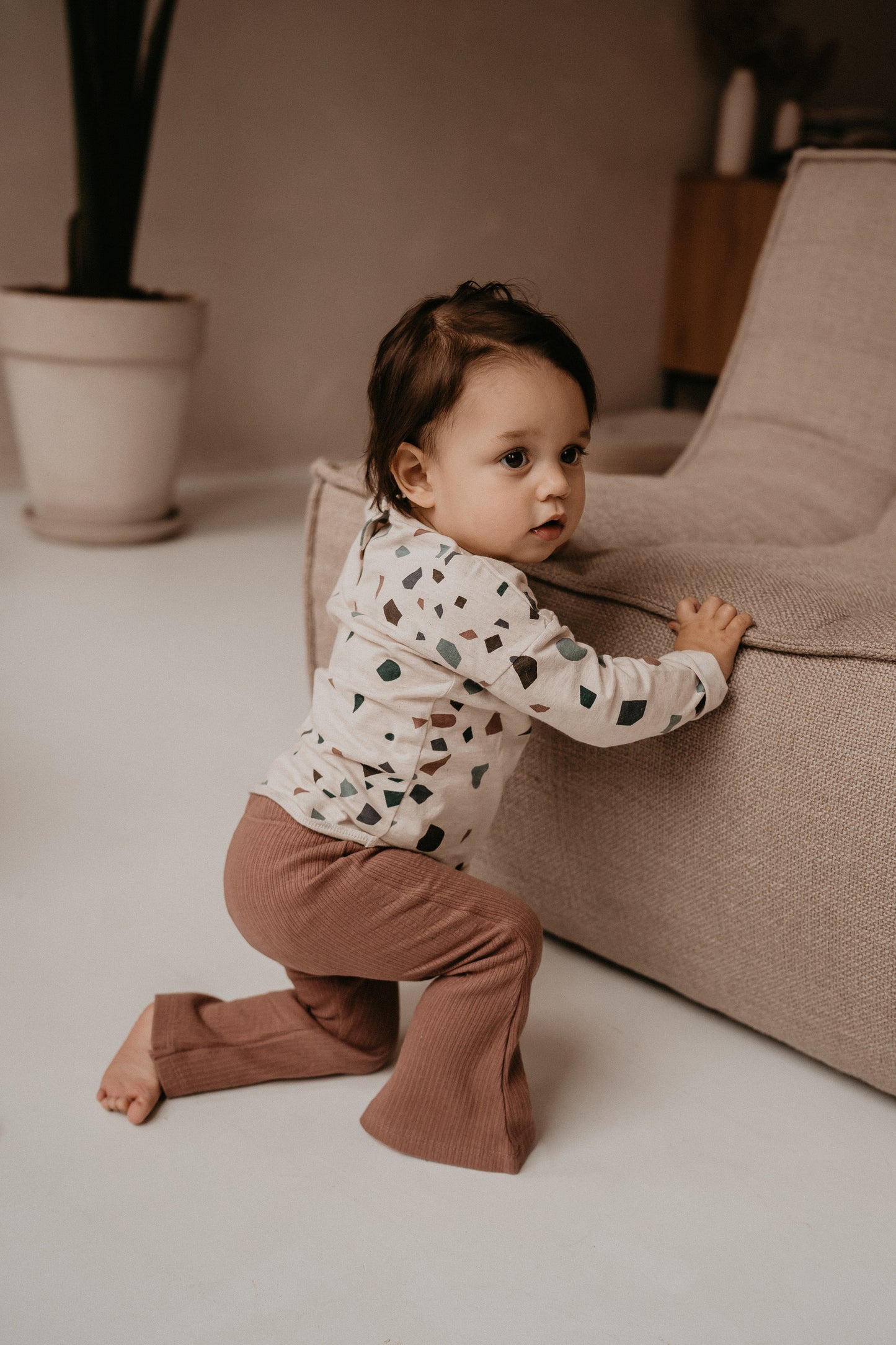 Flared Pants Rib Nuts