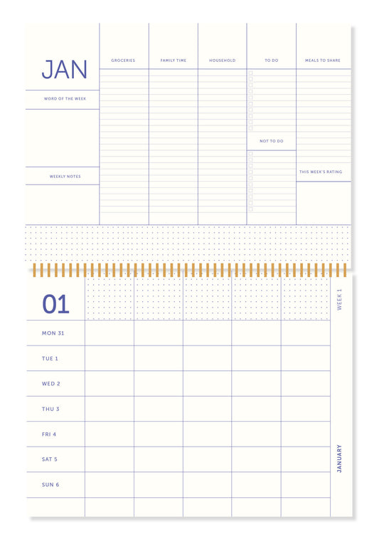 Familieplanner 2023 - Lavendel Blauw