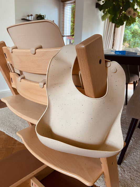 Siliconen eetslab met opvangbakje - Zand