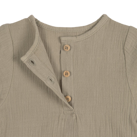 Muslin Long Sleeve Shirt Olive
