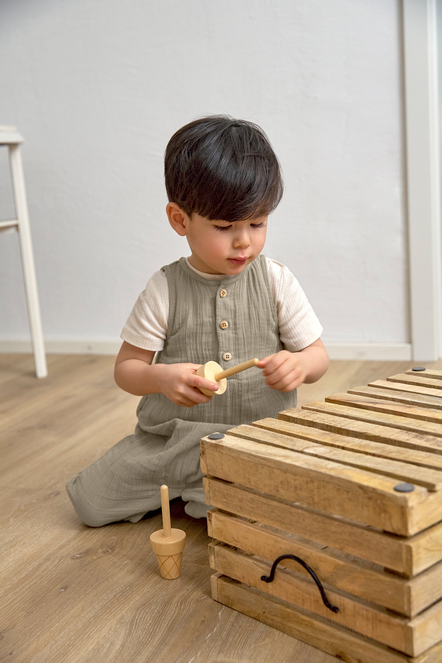 Muslin jumper Olive