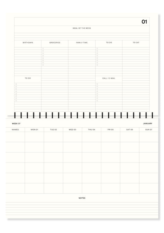 Familieplanner 2023 - gestreept