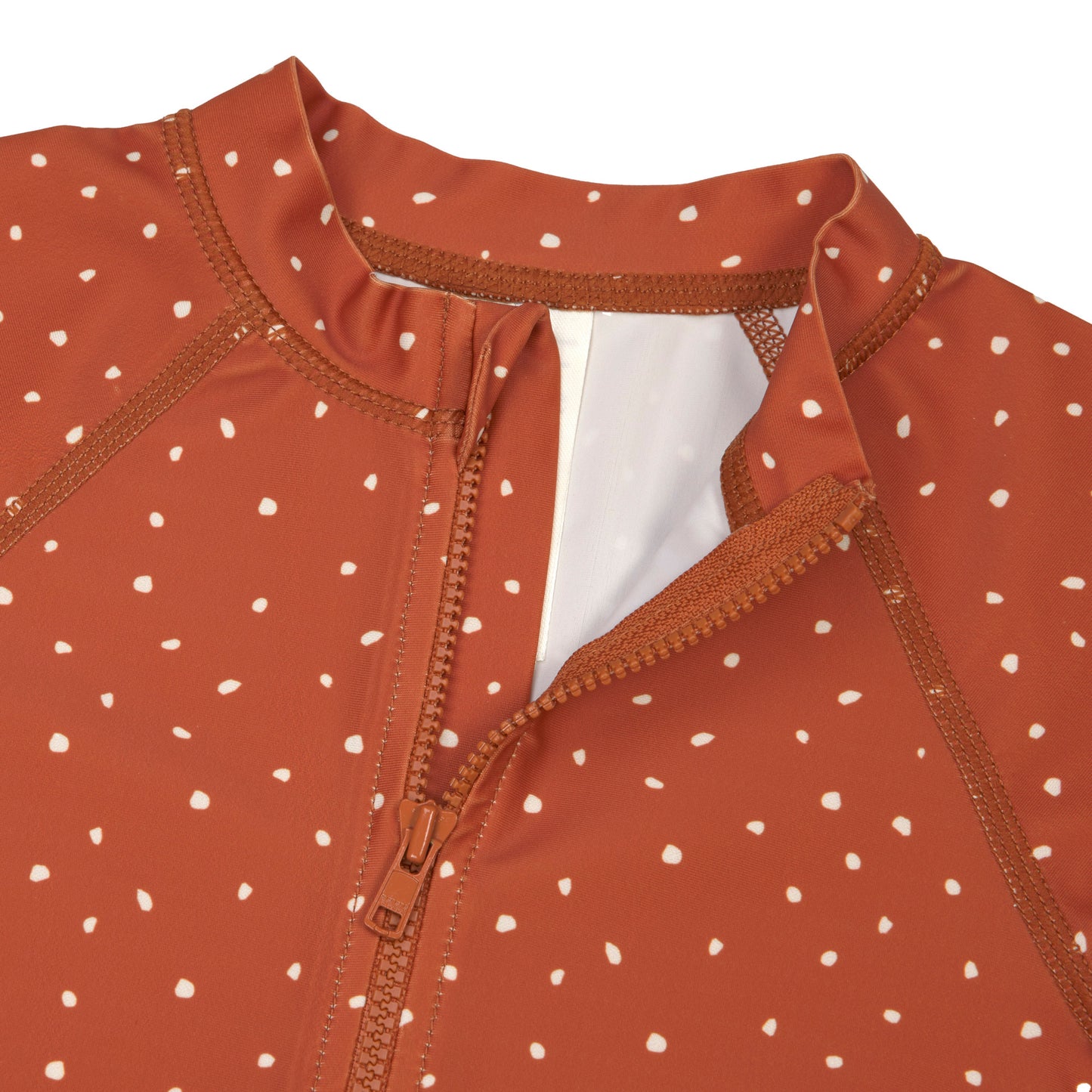 SPF Short Sleeve Sunsuit Speckles rust