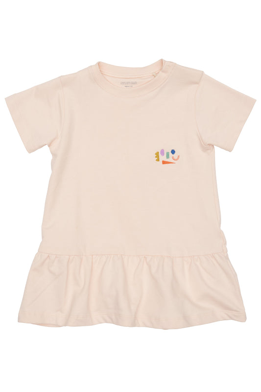 Sweatjurk met Ruche - Soft Pink