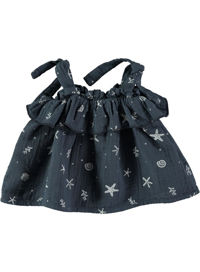 Ocean Blouse Navy