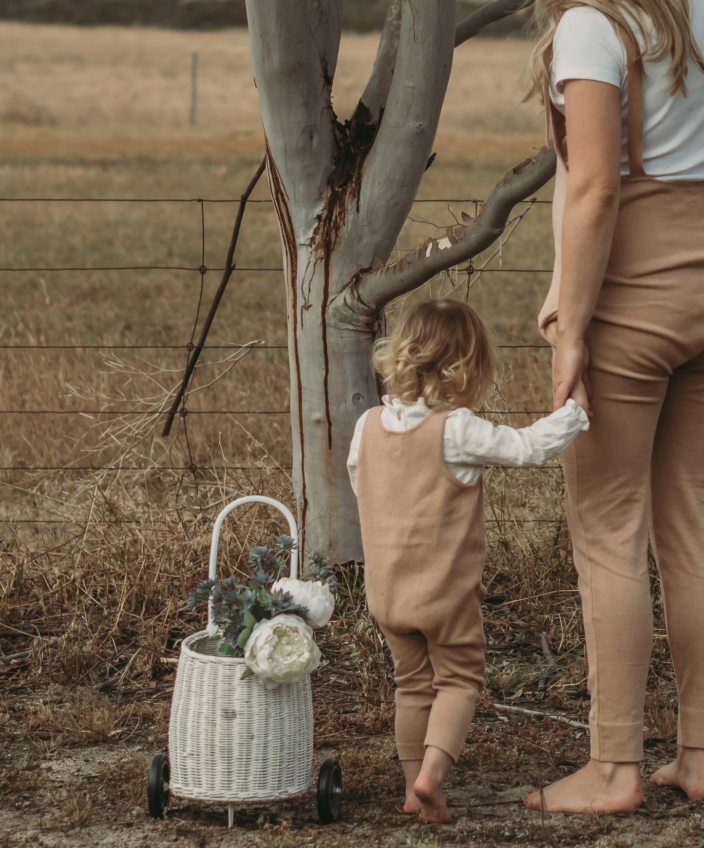 Knit Dungaree Dusty Pink