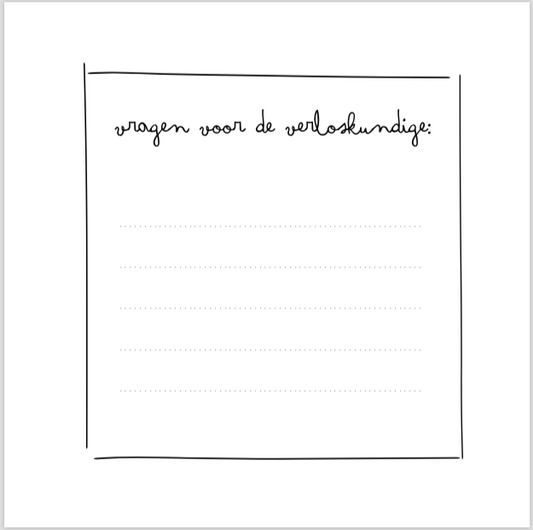 Negen Maanden Invulboek Linnen