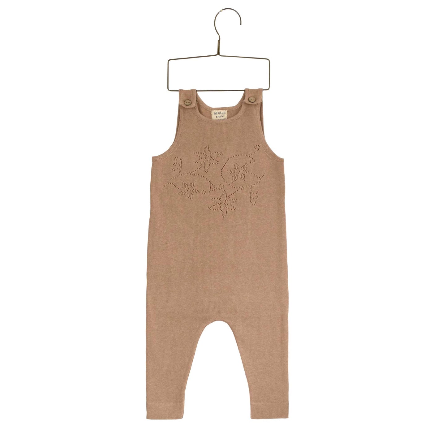 Knit Dungaree Dusty Pink