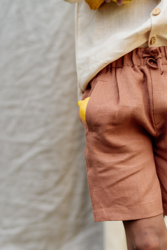 Short Linnen Pecan